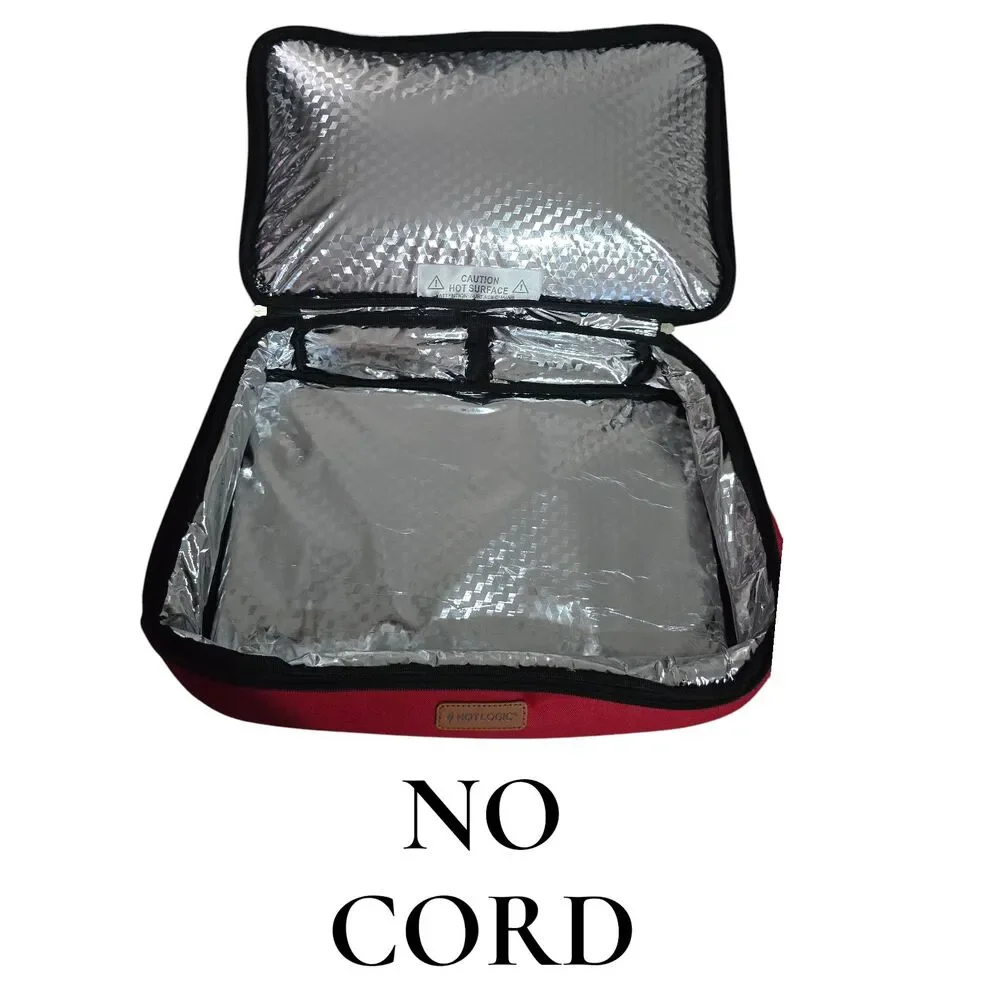 HOTLOGIC Red Insulated Food Warming Tote Casserole Carrier Thermal Bag NO CORD